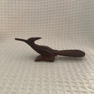 Vintage Ironwood Carved Roadrunner Figure